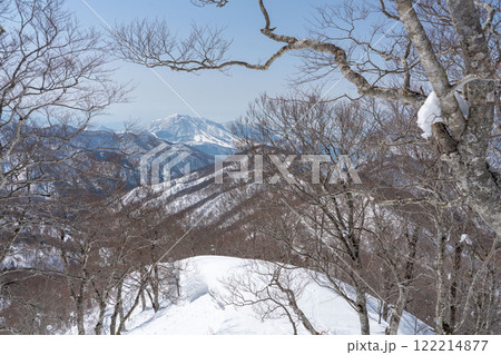 冬の高社山 山スキー 野沢温泉〜馬曲温泉ルートより 冬の高社山 山スキー 野沢温泉〜馬曲温泉ルートより 122214877