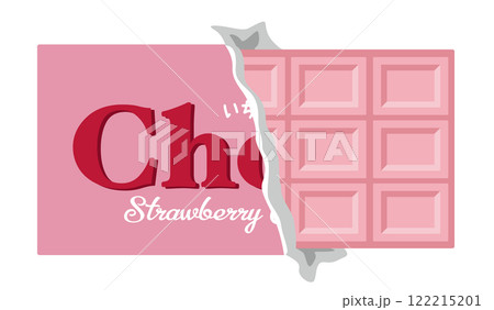 お菓子_チョコレート_板チョコ_ストロベリーチョコレート 122215201