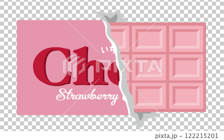 お菓子_チョコレート_板チョコ_ストロベリーチョコレート 122215201