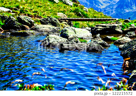 Tristaina Lakes, a group of lakes in the Principality of Andorra, 122215572