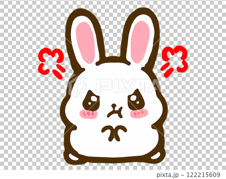 かわいい落書き風うさぎのイラスト素材5 かわいい落書き風うさぎのイラスト素材5 122215609