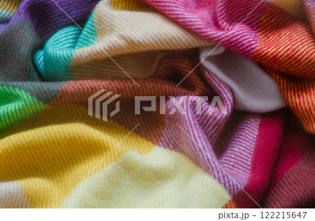 Vibrant Multicolor Cashmere Fabric Texture backround pattern Vibrant Multicolor Cashmere Fabric Texture backround pattern 122215647