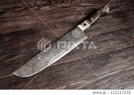 Retro vintage hunting knife Retro vintage hunting knife 122217228