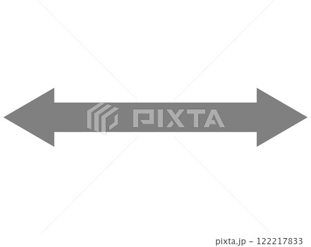 矢印の両方向（両矢印・グレー）のアイコン 122217833
