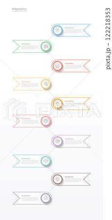 Infographic 10 options design elements for your business data. Vector Illustration. Infographic 10 options design elements for your business data. Vector Illustration. 122218353