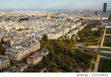 Aerial panoramic view of Paris 122218432