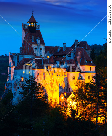 Bran Castle at night, Romania 122218516