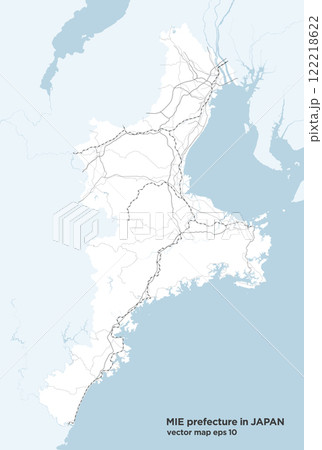 日本の三重県のシンプルなロードマップ 日本の三重県のシンプルなロードマップ 122218622