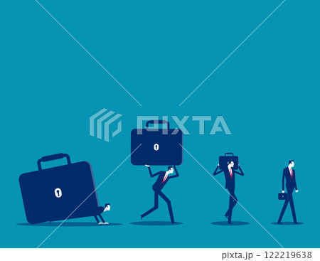 Business with contrasts, Business carrying vector flat style Business with contrasts, Business carrying vector flat style 122219638