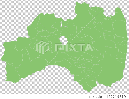 分割できる福島県地図 122219819