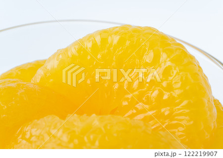 甘夏みかんのシロップ漬け（缶詰）のクローズアップ 122219907