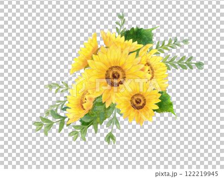 黃色向日葵裝飾花 122219945