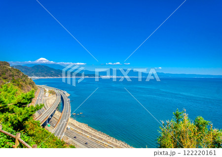 富士山・駿河湾と高速道路 富士山・駿河湾と高速道路 122220161