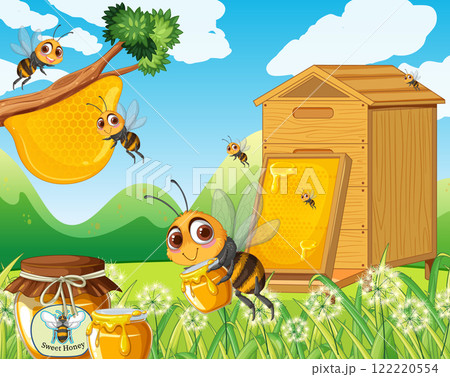 Busy Bees and Honeycomb Delight 122220554