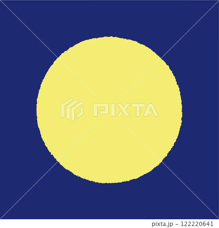 アナログ手描き風の月 アナログ手描き風の月 122220641