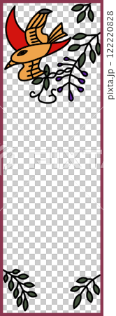 Simple bookmark-style Hanafuda icon Uzuki Wisteria Hototogisu April Wisteria and Hototogisu Simple bookmark-style Hanafuda icon Uzuki Wisteria Hototogisu April Wisteria and Hototogisu 122220828