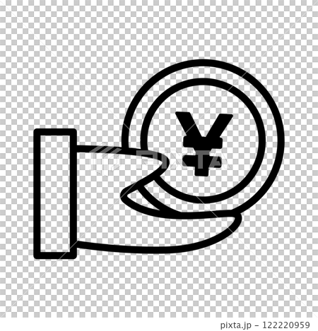 你手上有一枚日圓硬幣。 122220959