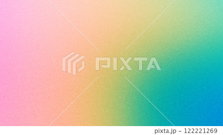 Vibrant rainbow gradient background with noise textured pastel colors 122221269