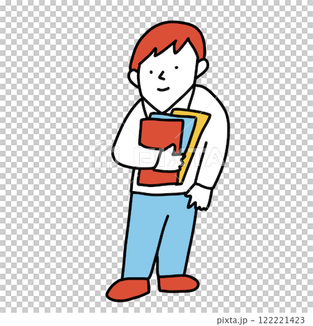 A man with a lot of work entrusted to him, a businessman with tasks, a man holding documents A man with a lot of work entrusted to him, a businessman with tasks, a man holding documents 122221423