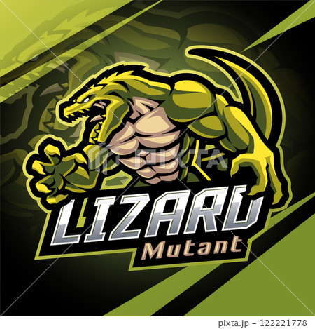 Lizard mutant esport mascot logo design Lizard mutant esport mascot logo design 122221778