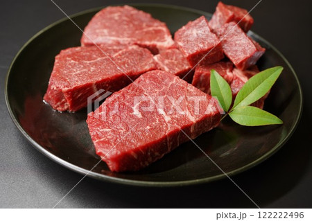 国産牛赤身　ランプステーキ＆サイコロステーキ 122222496
