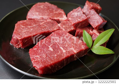 国産牛赤身　ランプステーキ＆サイコロステーキ 122222501