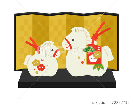 午の土鈴　置物 122222792