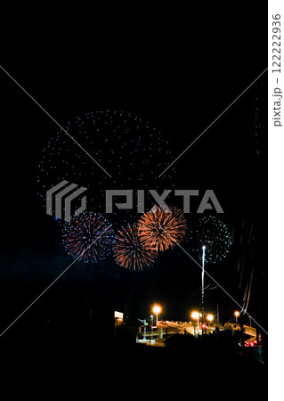 fireworks over black sky fireworks over black sky 122222936