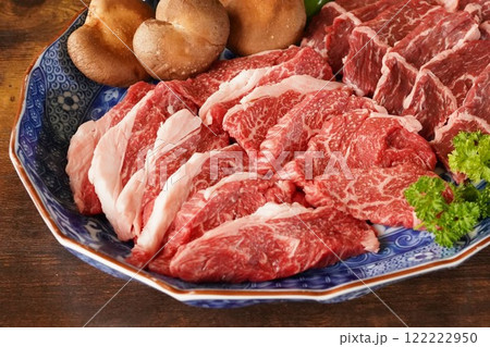 牛カルビ＆ハラミ　焼肉 122222950