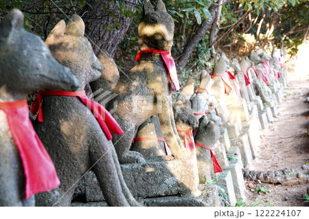 役目を終えて魂は神様の元に戻った ひっそり佇むお狐様たち 122224107