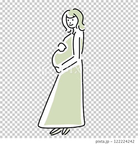 Simple pregnant woman illustration Simple pregnant woman illustration 122224242