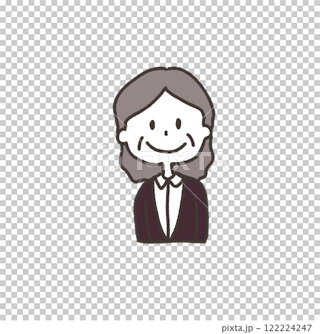 一個簡單的老年婦女的插圖 122224247
