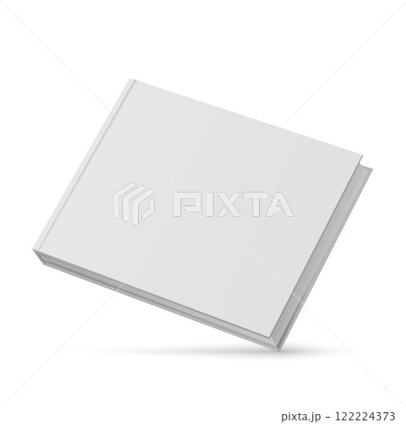 Blank Hardcover Book Mockup with White Cover for Design Vector Blank Hardcover Book Mockup with White Cover for Design Vector 122224373
