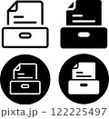 箱に入ったテキストファイル　アイコンセット 122225497