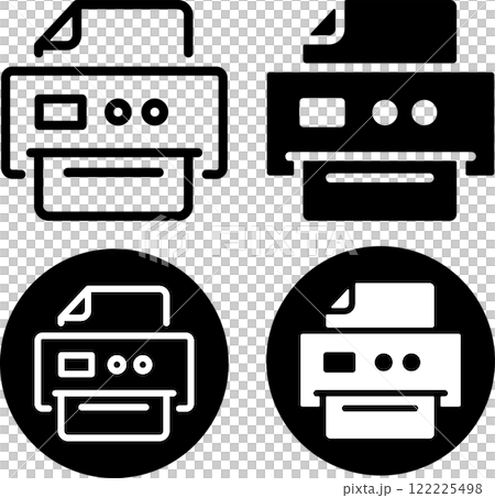 Copy machine file icon set 122225498