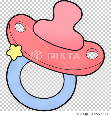 The illustration of a pacifier The illustration of a pacifier 122225573