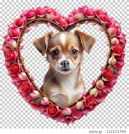 Dog in the world Rose Bow Clipart Watercolor Dog in the world Rose Bow Clipart Watercolor 122225709