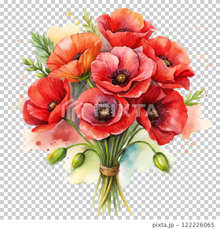 Bouquet minimal Clipart Watercolor  122226065