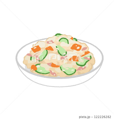 ポテトサラダのイラスト ポテトサラダのイラスト 122226282