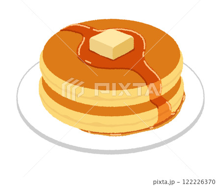 ホットケーキのイラスト 122226370