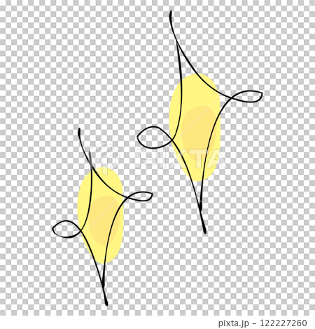 ボールペンで書いたような手書きのキラキライラスト 光 1個 ボールペンで書いたような手書きのキラキライラスト 光 1個 122227260