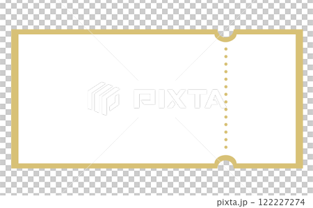 Ticket-shaped frame background vector illustration material Ticket-shaped frame background vector illustration material 122227274
