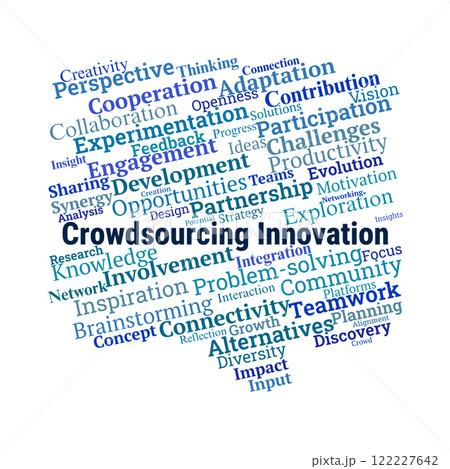 Crowdsourcing Innovation Word Cloudのイラスト素材 [122227642] - PIXTA