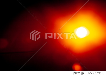 Sun flare on the black background 122227950