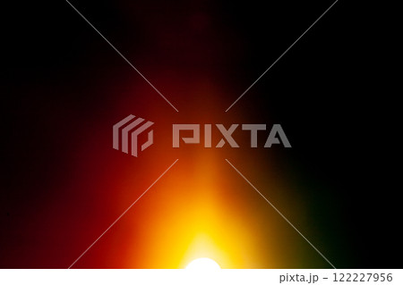 Sun flare on the black background 122227956