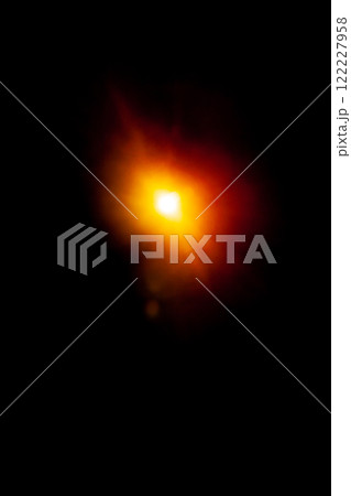 Sun flare on the black background 122227958