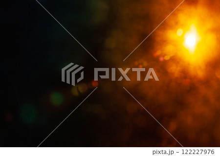 Sun flare on the black background 122227976