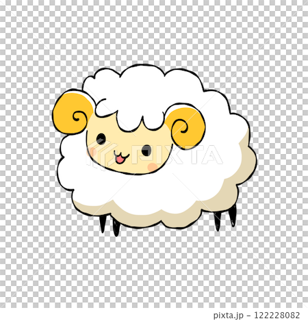 ひつじさんのイラスト素材 [122228082] - PIXTA