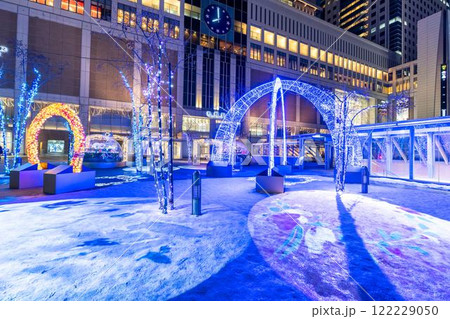 冬の札幌　さっぽろホワイトイルミネーション　サツエキイルミネーション　北海道札幌市 122229050