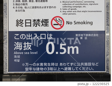 海抜表示・0.5m 122230325